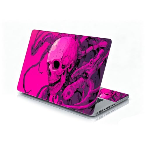 Universal Laptop Skin Sticker Decal, 12"-15.6" Aesthetic Vinyl Wrap, Cybernetic Skull Tentacles Waterproof Notebook Cover Art Protector for MacBook HP Dell Lenovo, Fits 13" 14" 15" 15.6" - color: Cybernetic Skull Tentacles