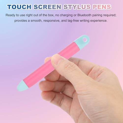 PATIKIL Stylus Pens for Touch Screen, High Sensitivity Universal Pen Capacitive Digital Pens Touchscreen Stylus for Phone Tablets Laptop Touch Screen Devices, Pink - color: Pink