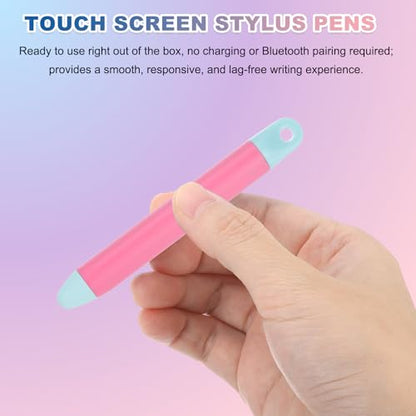 PATIKIL Stylus Pens for Touch Screen, High Sensitivity Universal Pen Capacitive Digital Pens Touchscreen Stylus for Phone Tablets Laptop Touch Screen Devices, Pink - color: Pink