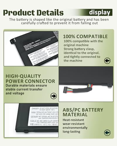 73Wh L22M4PF4 L22C4PF4 L22D4PF4 Battery Compatible with Lenovo Yoga Pro 7-14IRH8 7-14APH8 7-14ARP8 7-14IMH9 / Slim Pro 7-14APH8 7-14ARP8 Series－4705mAh 15.52V（Short Cable） - size: 11.17*3.25*0.22 IN L22C4PF4