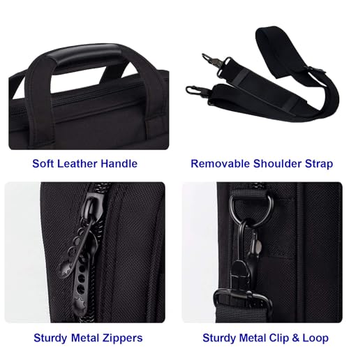 Taygeer Laptop Bag 15.6 Inch, Business Briefcase for Men Women, 15inch Water Resistant Messenger Shoulder Bag | Shoulder Strap, 52" Universal Replacement Laptop Shoulder Strap