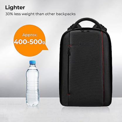 K&F CONCEPT Camera Backpack, Lightweight 16L with Laptop Compartment | 16L Lightweight, 180 Degree Open, Custom Dividers, with 14in Laptop Compartment & Tripod Holder, for Canon/Nikon/Sony, B08 - style: 03-black-red