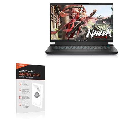 BoxWave Screen Protector Compatible with Alienware m15 R7 Gaming Laptop (15.6 in) - ClearTouch Anti-Glare (2-Pack), Anti-Fingerprint Matte Film Skin