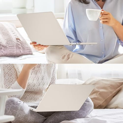 Case for MacBook Air 15 Inch 2026-2023 Release M5 A3448 M4 A3241 M3 A3114 M2 A2941, Hard Shell with Screen Protector & Keyboard Cover, Compatible with Touch ID, Rock ash - color: Rock ash