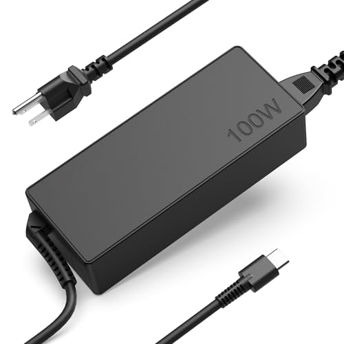 100W USB Type C Laptop Charger Universal Compatible with Lenovo, Acer, Dell, HP, Asus, Mac Book and More Devices, USB C Power Adapter