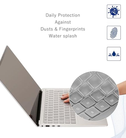 Keyboard Cover for 2025 Surface Laptop 13" Copilot+ PC, Clear TPU US Layout | Ultra-Thin, High Transparency, Backlit Clear, Anti-Dust, Anti-Fingerprint, Soft TPU, Washable, Precise Fit - size: Surface Laptop 2025 13"