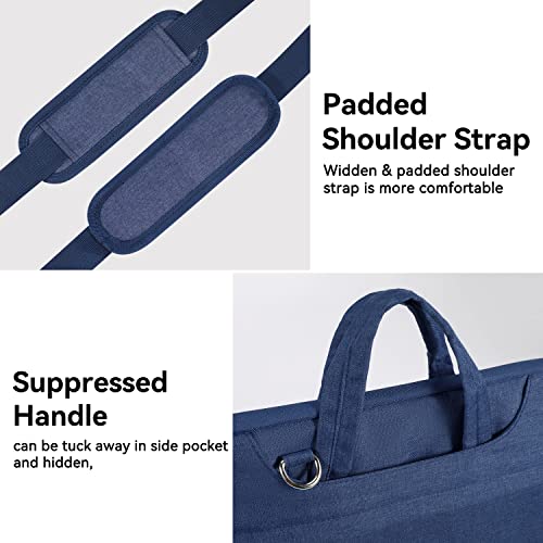 Voova 17.3-17 Inch Laptop Sleeve with Handle, MacBook Sleeve, Blue | Splash-proof 17.3-inch laptop sleeve with handle and removable strap; fits Dell, HP and Lenovo notebooks for business travel - color: Blue, size: 17-17.3 In