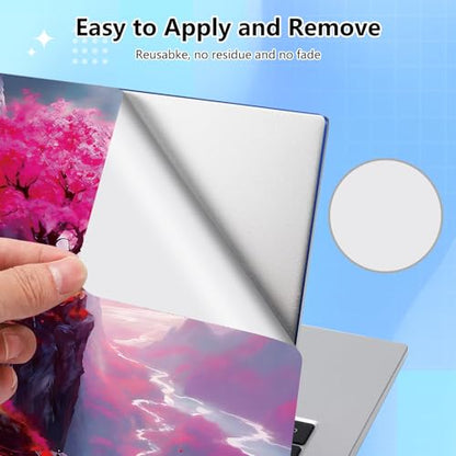 Universal Laptop Skin Sticker Decal for 11.6”12" 13" 13.3" 14" 15" 15.4" 15.6" Reusable Waterproof Scratch-Scratch Resistant Protective Vinyl Laptop Notebook Skin Stickers,Cherry Blossoms in Mountain - color: Cherry blossoms in mountain