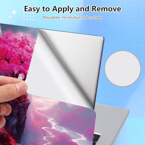 Universal Laptop Skin Sticker Decal for 11.6”12" 13" 13.3" 14" 15" 15.4" 15.6" Reusable Waterproof Scratch-Scratch Resistant Protective Vinyl Laptop Notebook Skin Stickers,Cherry Blossoms in Mountain - color: Cherry blossoms in mountain