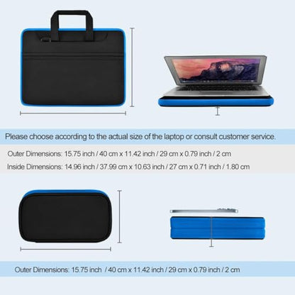 Laptop Case 15.6 Inch Briefcase with Detachable Belt Bag,Compatible with MacBook Pro Model of 15-16 Inch and Most Popular 15.6 Inch Notebooks Chromebooks (B01K03) - color: B01k03