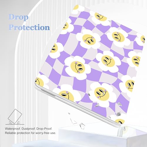 Tuiklol for 2026 MacBook Neo 13 Inch A18 Pro Chip Case, (Model A3404) Anti-Scratch Anti-Drop Slim Hard PC Shell Case with Shockproof Protective MacBook Neo Laptop Cover, Checker Flowers - color: Checker Flowers