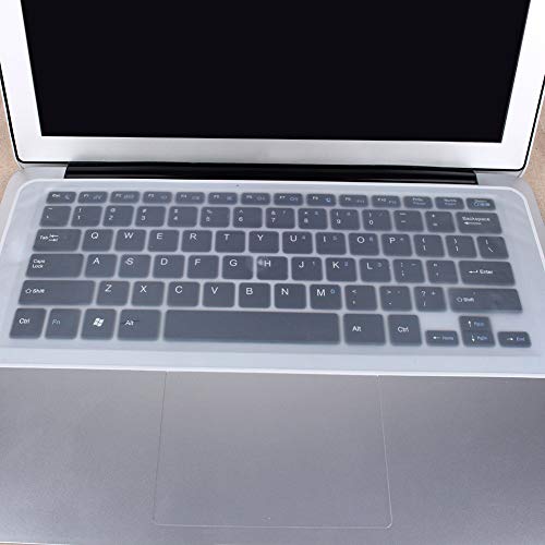 Ultra Thin Rewashable Silicone Keyboard Cover Skin for Laptop, Universal Fit Water and Dust Protective Film for Plate/Notebook