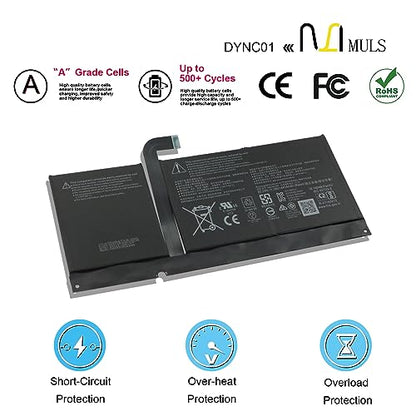 MULS 96BTA016H DYNC01 Laptop Battery for Microsoft Surface Pro 8 1983 1982 | 96BTA015H 11.38V 4414mAh 50.2Wh with Tools, Perfect Compatibility, Extended runtime, Multi-Protection Safety
