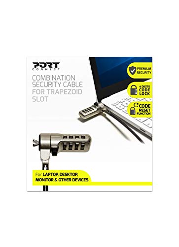 Port Designs Security Cable Combination Noble Wedge Slot - style: Combination Noble Wedge Slot
