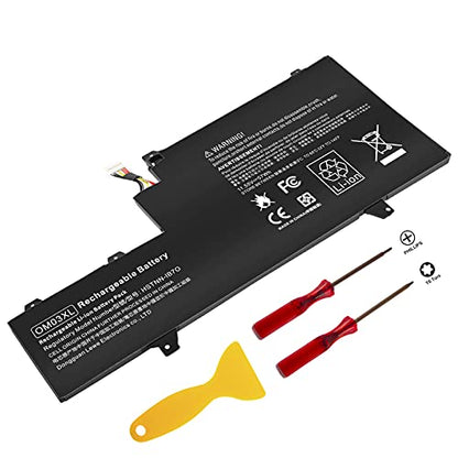 TREE.NB New Laptop Battery for HP EliteBook x360 1030 G2 OM03XL OMO3XL OM03057XL 863167-1B1 863167-171 863280-855 HSN-I04C HSTNN-IB70 HSTNN-IB7O - size: 10.16x5.51x2.2inch OM03XL