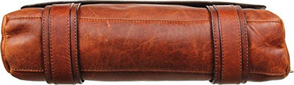 FRYE Men's Logan Messenger Bag, Cognac, One Size - color: Cognac Antique Pull Up