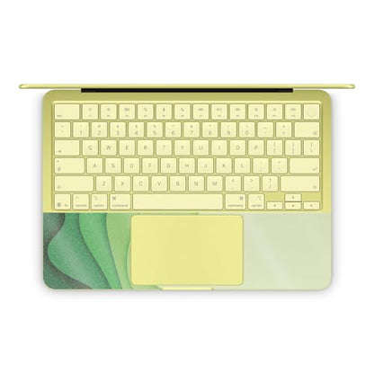 Glossy Glitter Laptop Skin Compatible with Apple MacBook Neo - Papercraft Green - Premium 3M Vinyl Protective Wrap Decal Cover - Easy to Apply | Crafted in the USA by MightySkins - color: Papercraft Green, size: MacBook Neo Full Cover Skin, style: Glossy
