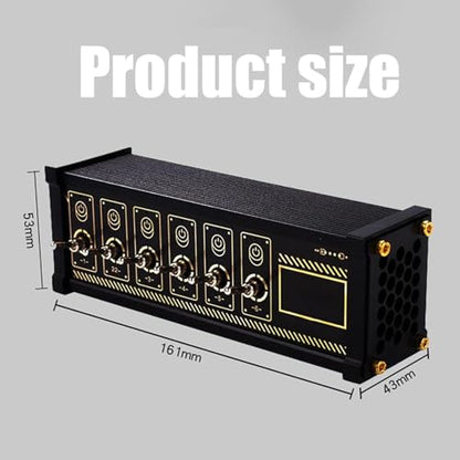 6 Ports USB Switcher, Cyberpunk USB Docking Station, with Independent Control Button, Voice Control Function, Data Transmission, for Phones, Tablets, and Gadgets