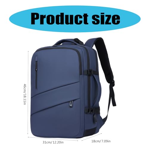 Business Travel Laptop Backpack Laptop Bag with USB Charging Port for Men Women Computer Bag for Laptop and Notebook - color: Black