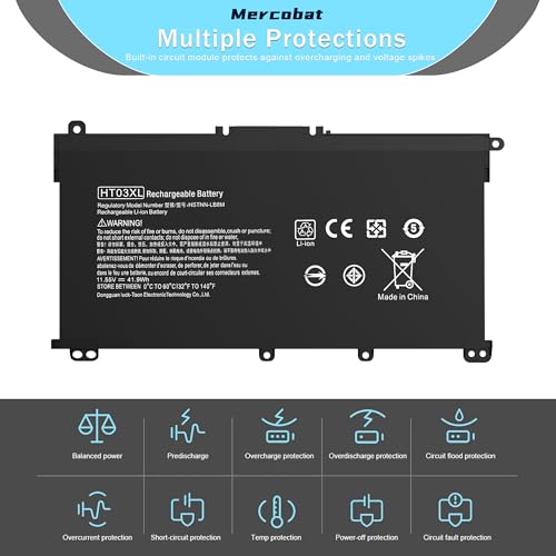 Battery Replacement for HP HT03XL L11119-855 Pavilion 15 15-DA 15-DB 15-CS 15-DW 15-DY 17-by 17-CA 14-CE 14-CF 14-DF Series 15-CW1XXX 15-DB0004DX 15-DA0014DX HSTNN-UB7J HSTNN-DB8R HT03041XL