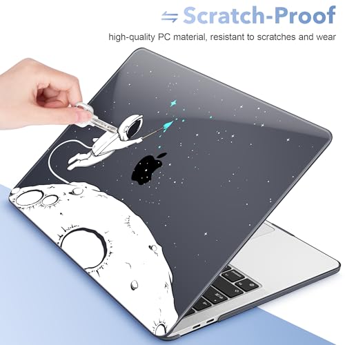 May Chen Case for MacBook Pro 13 inch M2 2023,2022,2021,2020 A2338 M1 A2251 A2289, Plastic Hard Shell Cover for MacBook Pro 13" with Touch Bar Fits Touch ID, Cute Astronaut - color: Cute astronaut