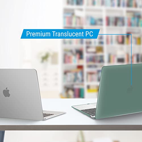 IBENZER Compatible with MacBook 12 Inch Case, Hard Shell Case Cover for Mac 12’’ with Retina Display Model A1534 2020 2019 2018 2017 2016 2015, Midnight Green, MM12MTGN - color: Midnight Green