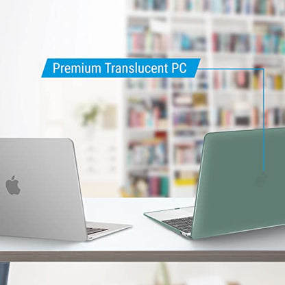 IBENZER Compatible with MacBook 12 Inch Case, Hard Shell Case Cover for Mac 12’’ with Retina Display Model A1534 2020 2019 2018 2017 2016 2015, Midnight Green, MM12MTGN - color: Midnight Green