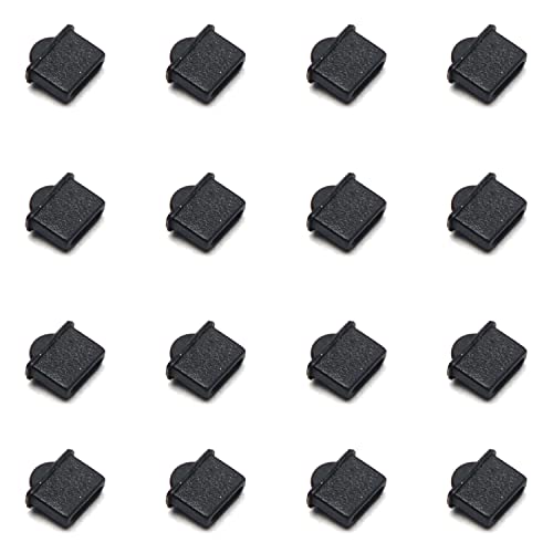 20Pcs Micro HDMI Anti Dust Cover Plugs Silicone Protector Stopper Cap Black for Female Port Black for TV, Computer,WuJuntool