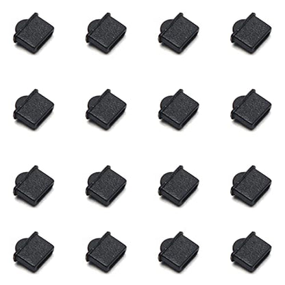20Pcs Micro HDMI Anti Dust Cover Plugs Silicone Protector Stopper Cap Black for Female Port Black for TV, Computer,WuJuntool