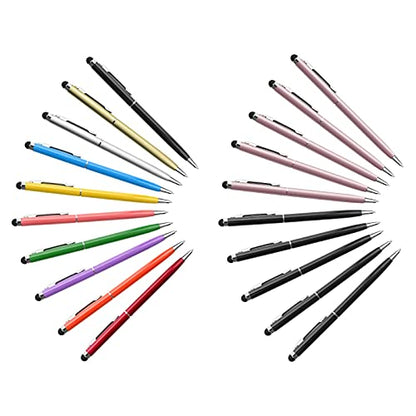 20 Pcs Stylus Pens for Touch Screens anngrowy Stylus Pen Universal Stylus Ballpoint Pen 2 in 1 Stylists Pens for iPad iPhone Tablet Laptops Kindle Samsung Galaxy All Capacitive Touch Screens