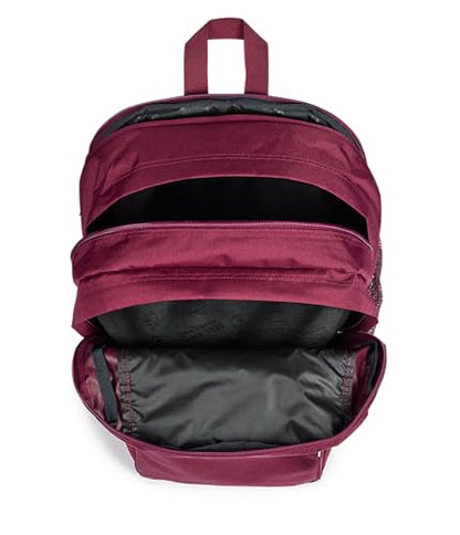 JanSport Laptop Backpack - Computer Bag with 2 Compartments, Ergonomic Shoulder Straps, 15” Laptop Sleeve, Haul Handle - Cherry Lacquer - color: Cherry Lacquer