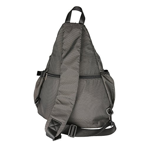 Large Sling Bag Laptop Backpack Cross Body Messenger Bag Shoulder Travel Rucksack (A-Black) - color: A-black