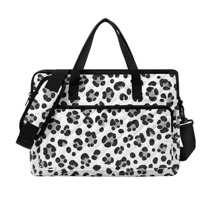 Laptop Sleeve, Laptop Cover with Adjustable Strap Computer Bag Tablet Notebook Sleeves Handbag Messenger Briefcase - color: Leopard Print