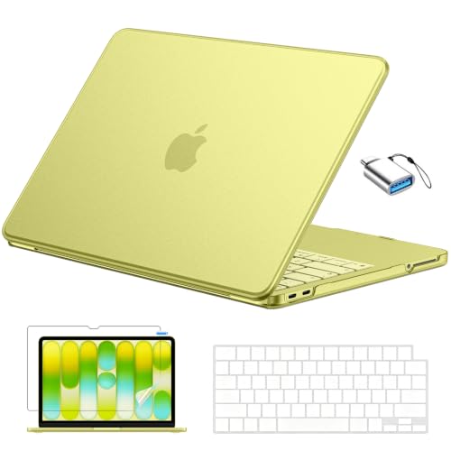 EooCoo for MacBook Neo Case 13 inch, Scratch Resistant, Original Citrus | 4 in 1 Kit, Durable, Easy Snap-On, Stays New, Model A3404 (A18 Pro Chip) - color: Original Citrus