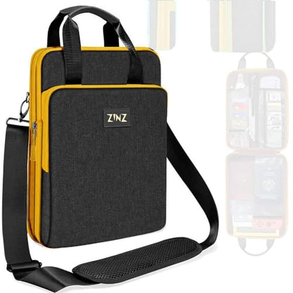 Laptop Case 12.9 13 Shoulder Bag, Expandable Handbag with Valuables Compartment Compatible with MacBook Air/Pro/Neo 13" M5/M4/M3/M2/M1, iPad 12.9/13/11, Water-Resistant & Shockproof,B01K04 - color: B01k04, size: 13"
