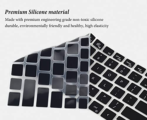 Keyboard Cover Skin for 14" Dell Latitude 7000 7410 7420 7430 7440 5440 5420 5430 5431, Dell Latitude 7520/Latitude 9000 9510 9520 9420 9430,Dell Latitude 14" Notebook Protector-Black - color: Black