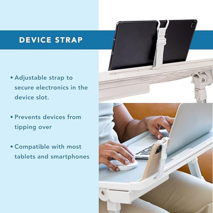 LAPGEAR Easy Tilt Table Bed Desk - Gray, Fits 17.3" Laptops - color: Gray