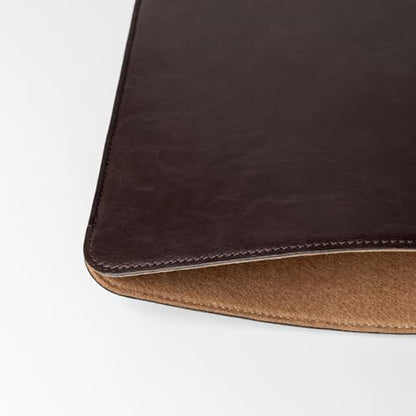 Comfyable Laptop Sleeve 13 Inch Precisely Compatible with MacBook Air M5 2026 & MacBook Pro/Neo A18, Faux Leather Cover Case, Dark Brown - color: Dark Brown, size: For 13" MacBook Pro & Air & Neo