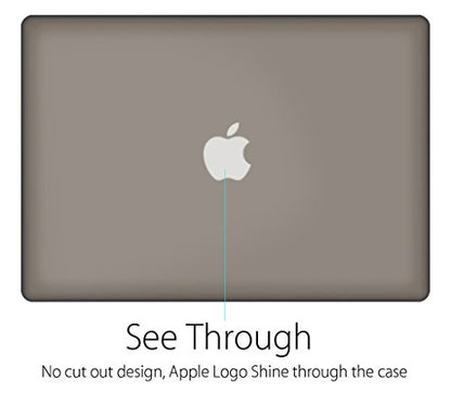 UESWILL Matte Hard Shell Case Cover Compatible with MacBook Pro (Retina, 13 inch, Early 2015/2014/2013/Late 2012), Model A1502/A1425, No CD-ROM, No USB-C, Gray - color: Gray, size: MacBook Pro 13" Retina A1502/A1425