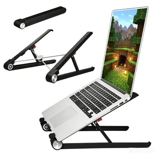 Portable Laptop Stand for Asus TUF Gaming A17 A18 A15 A16 A14 F15 F16 F17 Dash 15 F15 14-18 inch Gaming Laptop.Laptop Stand for Desk,Made of Reinforced Nylon, 304 Stainless Steel and Silicone.Black