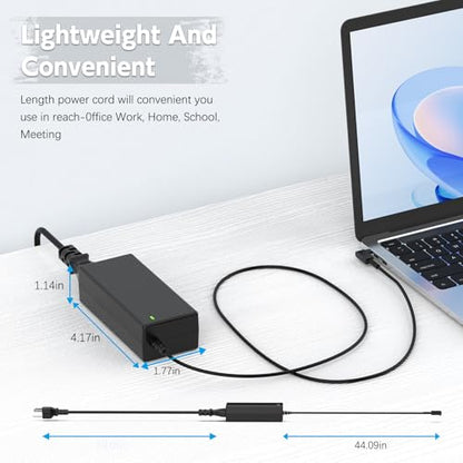 ROLADA 65W Laptop Charger for Acer, 3.0x1.1mm Small Tip, 8.8ft Cord | 65W, 3.0x1.1mm tip. Snug fit clip prevents falling out. Compatible with select Acer laptops. NOT for Aspire A514-52.