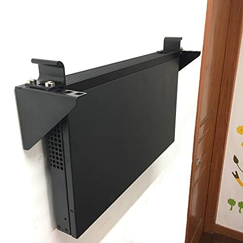 1U Steel Vertical Wall Mount Rack for 19" Network Equipments | Horizontal Under Desk PC Mount Bracket (1U90)