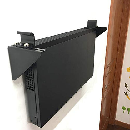 1U Steel Vertical Wall Mount Rack for 19" Network Equipments | Horizontal Under Desk PC Mount Bracket (1U90)