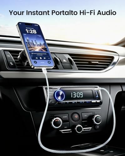 VUM USB-C to AUX Hi-Res 3.5mm Audio Cable for Car,Headphones,Speakers (4ft) | 32-bit/384kHz DAC, High Quality 99.99% Purity OFC Silver-Plated, Hi-Fi Stereo Durable Type-C to 3.5mm Male Auxiliary Cable