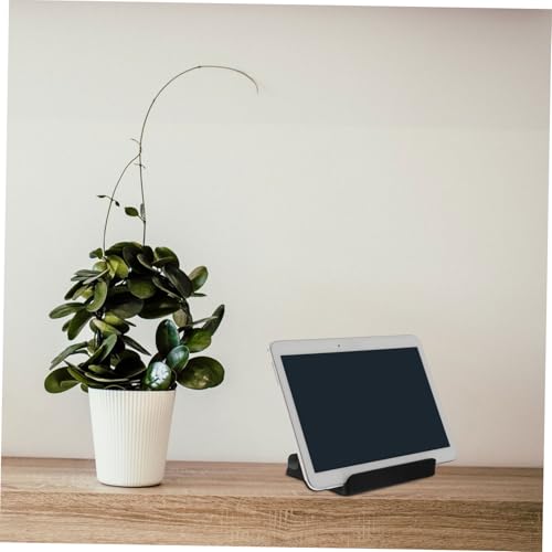 Luxshiny Aluminum Alloy Vertical Laptop Stand with Dual-Slot Design, Portable Tablet and Laptop Base Holder for Office Desk, Compatible with Multiple Devices, Black