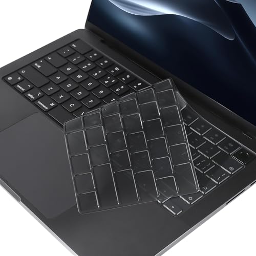 MOSISO 2 PCS Keyboard Cover, Keyboard Protector | Compatible with MacBook Neo 13 inch 2026 A18 Pro, MacBook Air 15/Air 13.6 M5 M4 M3 M2/ Pro 14/Pro 16 M5/M4/M3/M2/M1 - color: Translucent Tinted