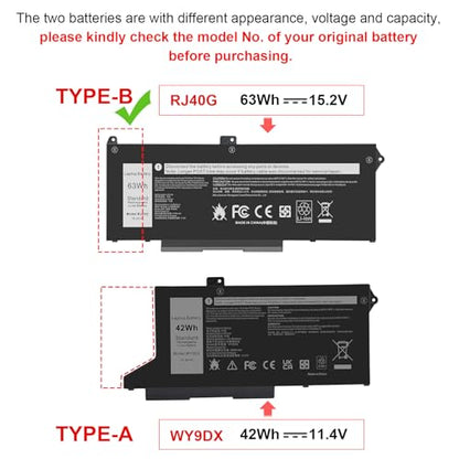 Fancy Buying RJ40G 005R42 0WK3F1 0M3KCN M033W 01K2CF Laptop Battery Replacement for Dell Latitude 15 5520 Latitude 14 5420 Precision 15 3560 Series 075X16 WY9DX P137G P137G001 P104F P104F001 - size: 9.64*3.78*0.23inch