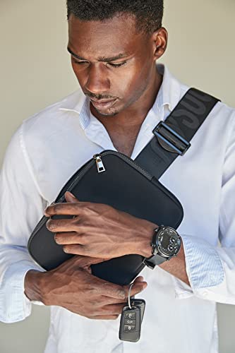 Capsoul The Pack A Black Convertible Waterproof Backpack with 17 inch Laptop Sleeve