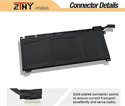 69Wh PG06XL PG06069XL Battery Replacement for HP Omen 15-DH000 15T-DH000 | 15-DH0XXX 15-DH1XXX 15T-DH100 15-DH1010CA 15-DH1019NR 15-DH1065CL Omen 5 Air 15-dh0006TX 15-dh0153TX L48431-2C1 L48497-005 - size: 8.66*3.54*0.28 inch PG06XL