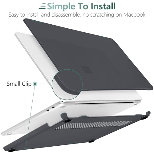 Batianda Case for Microsoft Surface Laptop 13 inch 2025-2026, Matte Black | Fits Model 2095, Lightweight Slim Hard Shell with Scratch-Resistant Protection, Easy Installation, Precision Fit - color: Matte black